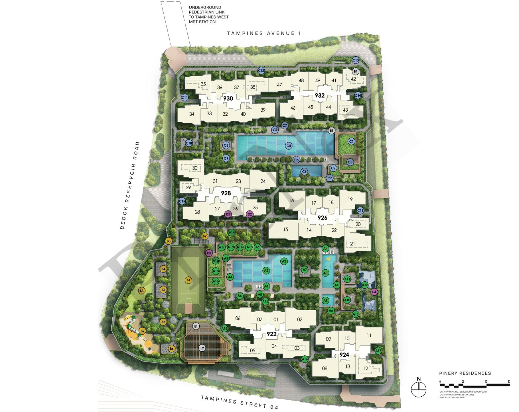 Interactive site plan