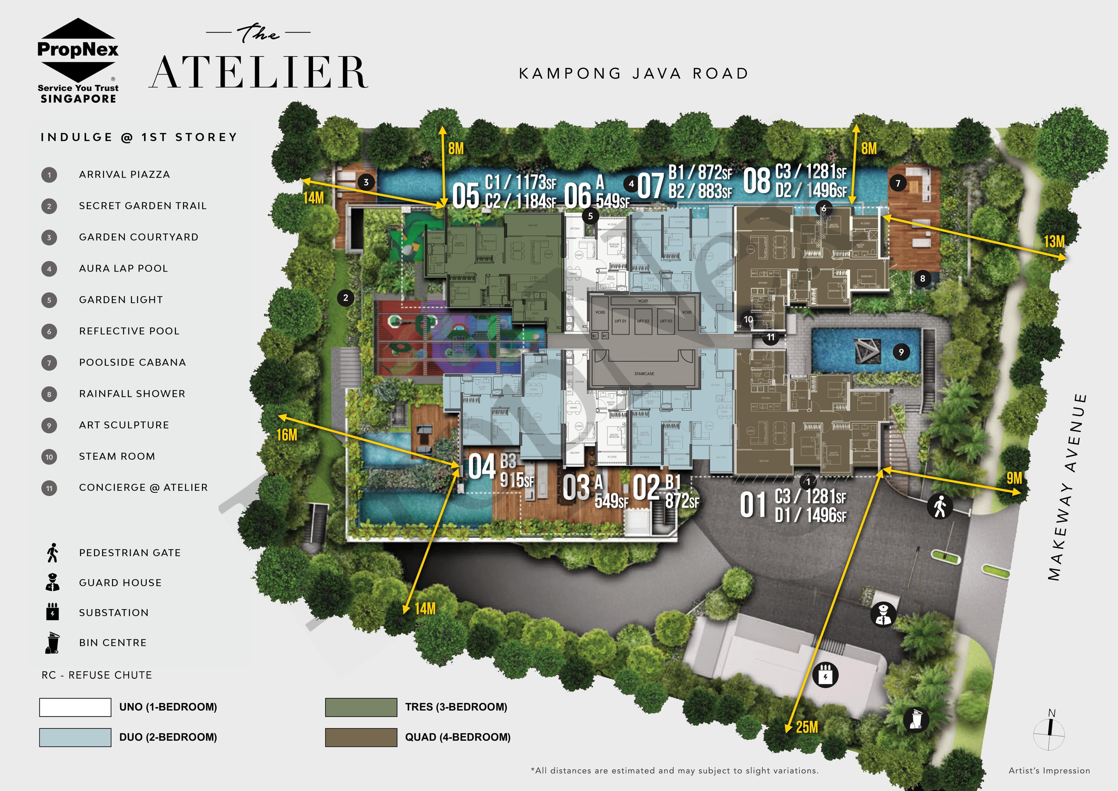 Interactive site plan