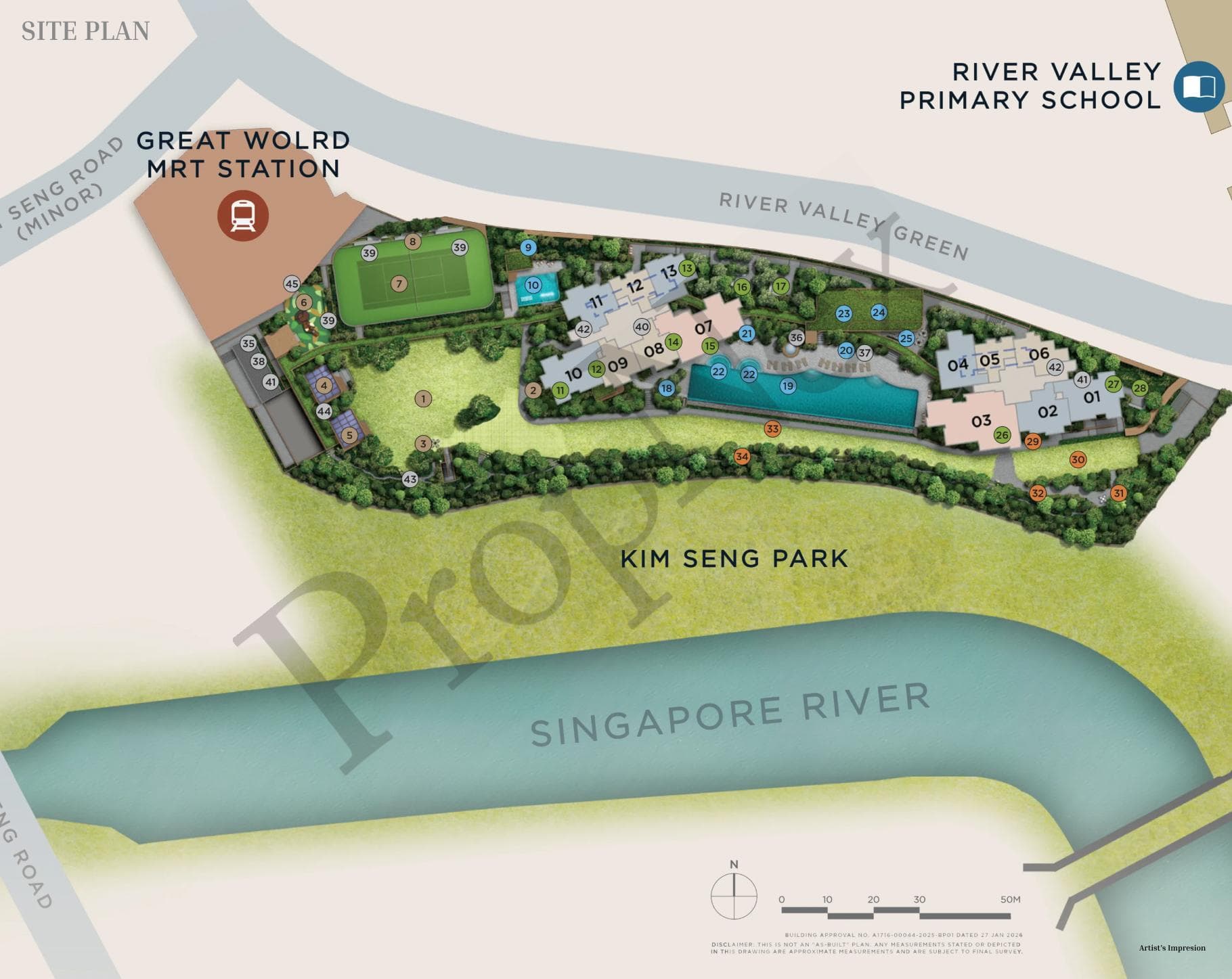 Interactive site plan