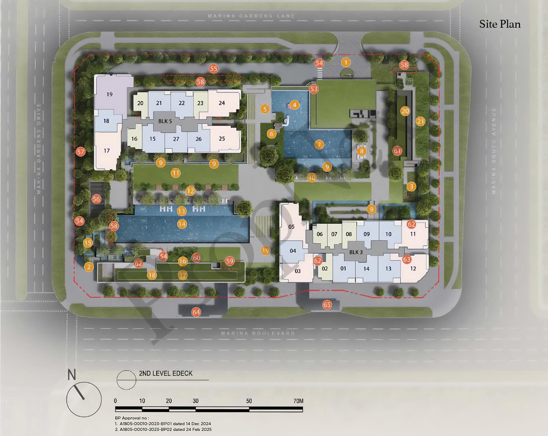 Interactive site plan