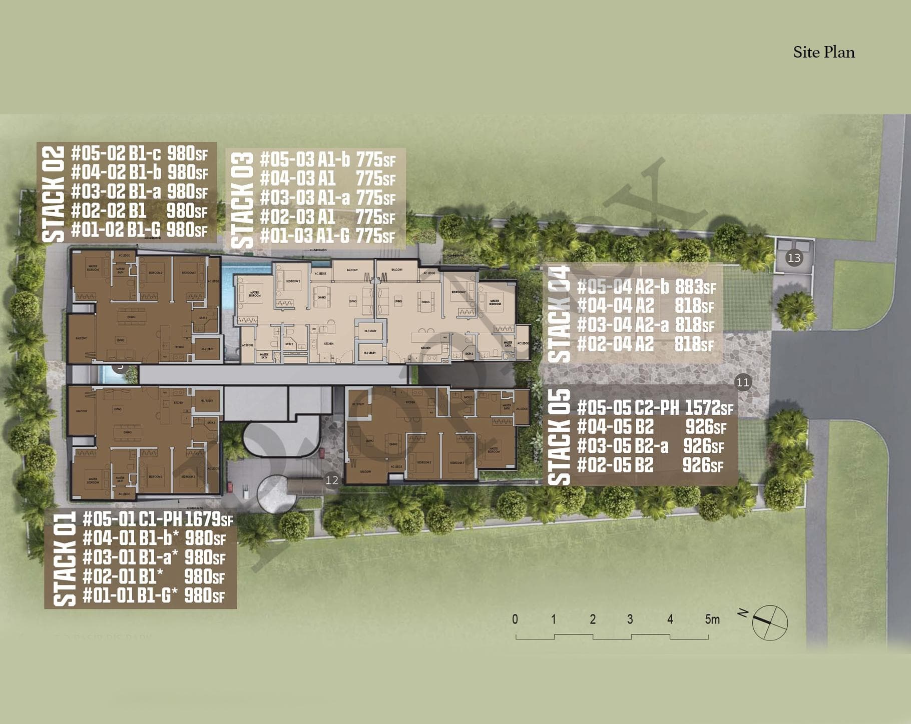 Interactive site plan