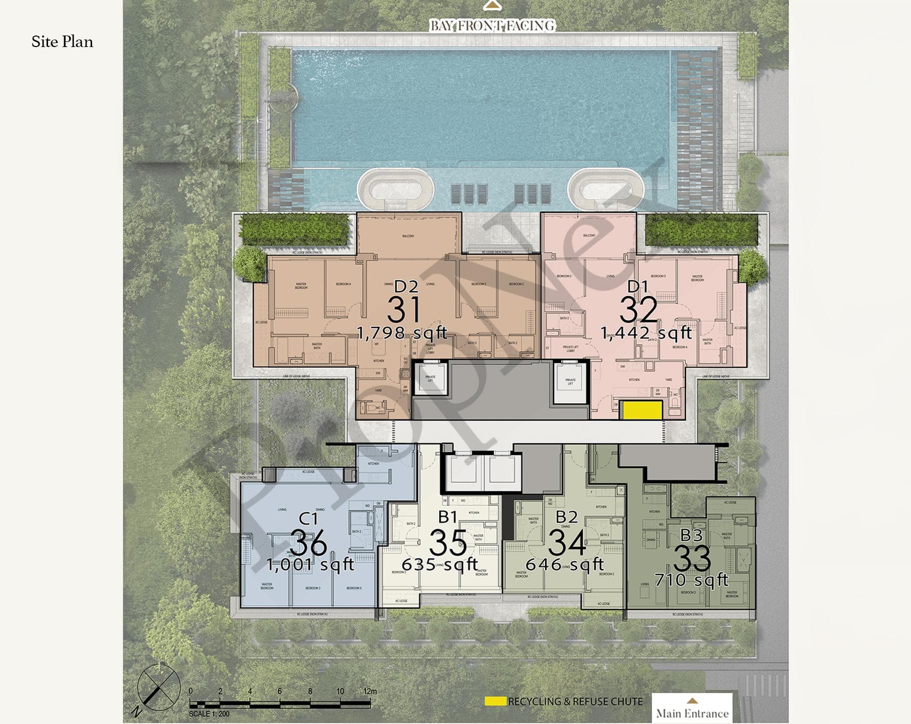 Interactive site plan